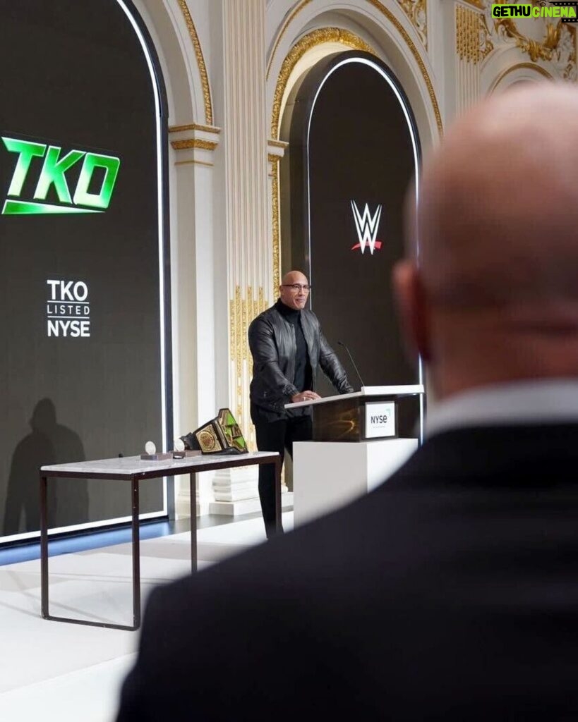 Paul Michael Lévesque Instagram - A monumental day at @nyse with @therock and @tkogrp. There’s so much to be excited about, and even more to look forward to. The game has officially been changed.