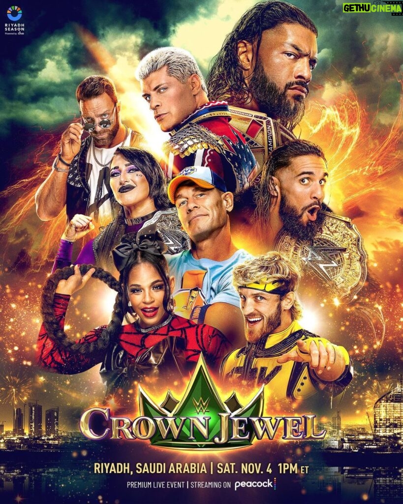 Paul Michael Lévesque Instagram - Shaping up to be another historic event in Riyadh… #WWECrownJewel tickets on sale now: webook.com