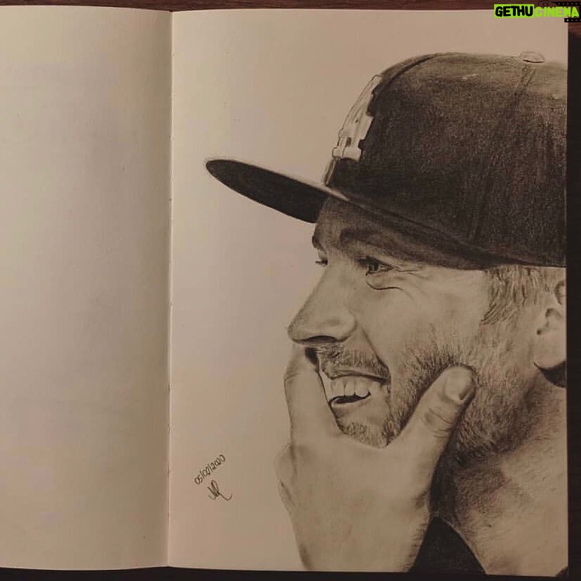 Paul Walker Instagram - We love seeing that infectious smile of Paul’s depicted so wonderfully in your artwork. Many thanks to @rushing.maike for creating this sketch! ✏️ #FanArtFriday #TeamPW