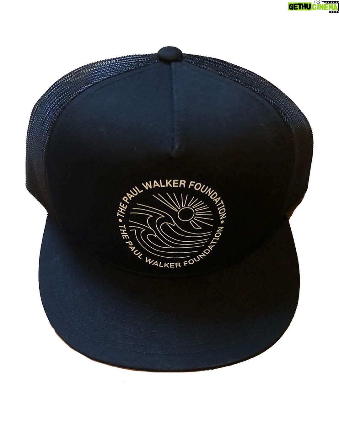 Paul Walker Instagram - Paul’s life mission was to #DoGood, and we hope you’ll help us honor his legacy in supporting the @PaulWalkerFdn by grabbing an exclusive new limited edition Sun and Surf Trucker Hat! paulwalkerfoundation.org 100% OF THE PROFITS support foundation efforts. Be sure to follow them for updates on new initiatives, scholarships and more! 💙 #TeamPW
