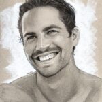 Paul Walker Instagram - What an incredible sketch done in graphite and white charcoal. Thank you @maas.art for sharing your work! #FanArtFriday #TeamPW