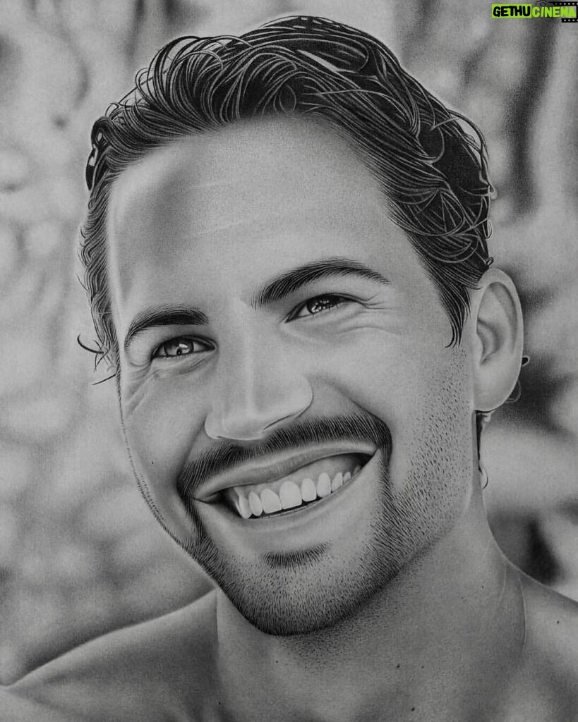 Paul Walker Instagram - “If you have only one smile in you, give it to the people you love.”- Maya Angelou⁣ ⁣ ✏️: @endriblushiart⁣ #FanArtFriday #TeamPW