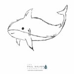 Paul Walker Instagram - Meet “Shadow The Shark” 🦈 another ocean friend in this series from @meadowwalker 🌊 FUN FACT: Did you know sharks do not have bones? Download, print and color Shadow! Please feel free to rename Shadow, sign your name, share and tag us so we can show off your beautiful work. Winners will receive Paul Walker Foundation merch👍 Connecting kids in the community with color. Do Good. Be Good. #DoGood 🐚