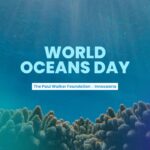 Paul Walker Instagram - Let’s make waves for a better world! 💙 Join us in celebrating #WorldOceansDay by taking action to protect our precious oceans. The @PaulWalkerFdn is partnering with @Innoceana to preserve one of our most important resources. Support the efforts in educating future generations and shop (link in bio) the limited edition World Oceans Day pocket tee and trucker cap. #DoGood #SaveTheOcean #TeamPW