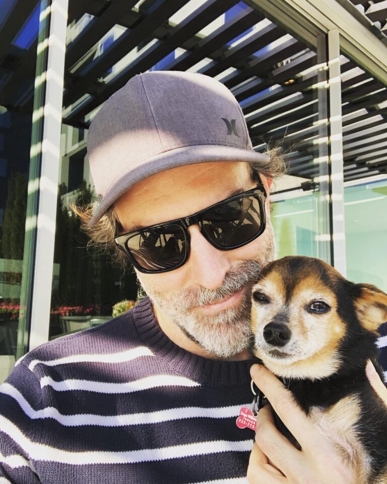 Paul Walling Instagram - Dude, do you even stripe? ❤️ #adoptdontshop @dogswithoutborders West Hollywood, California