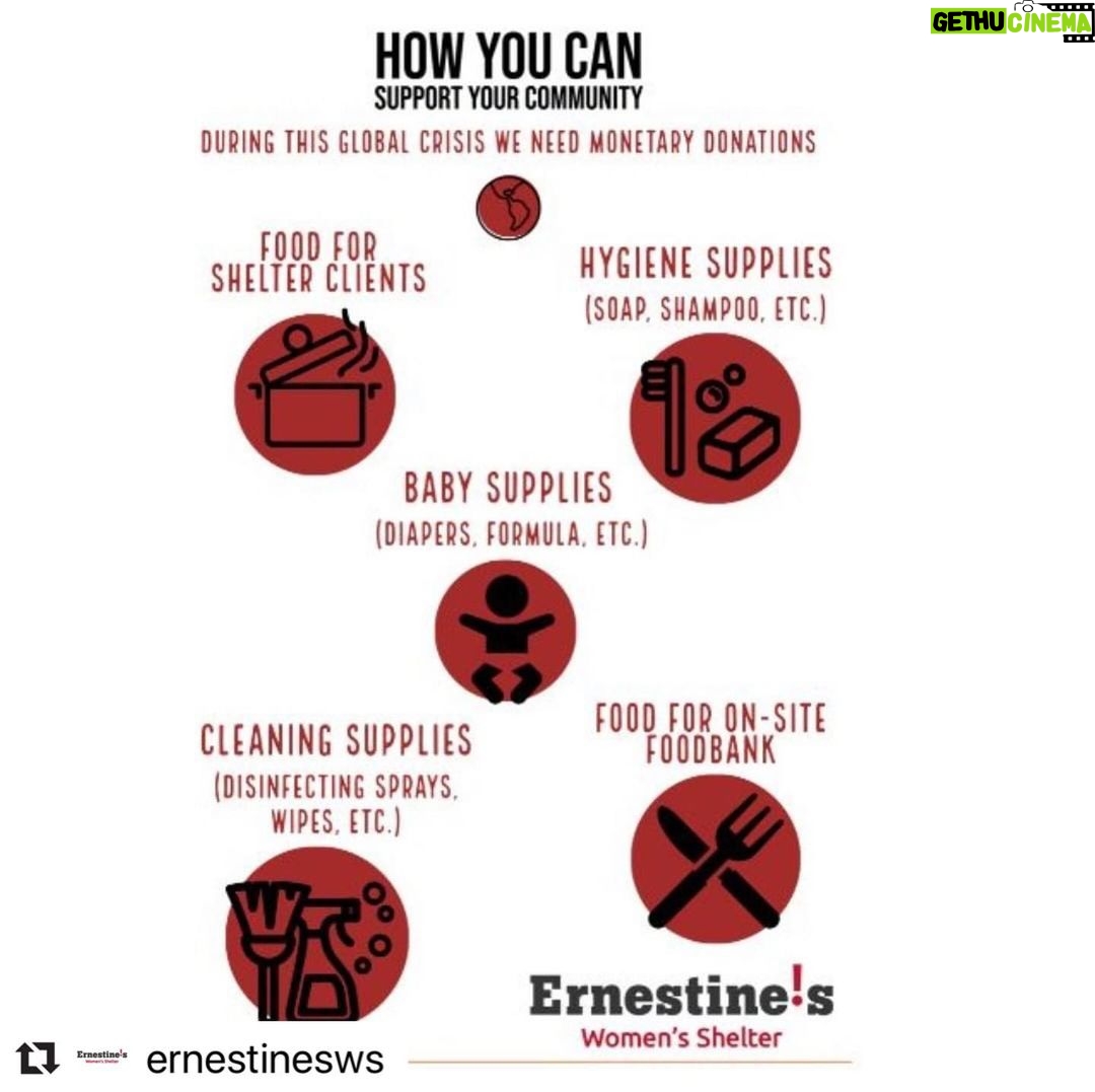 Paula Brancati Instagram - Domestic abuse has been exacerbated during this pandemic, forcing victims to remain in close quarters with their abusers. @ernestinesws women’s shelter is an incredible organization providing ongoing support and shelter for women and children escaping violent homes — Contact their 24 hr crisis line at 416 746 3701 ext 0 for help and visit ernestines.ca for more info on how to donate. Repost @ernestinesws ・・・ While physical distancing helps prevent the spread of COVID-19, staying at home puts one specifically vulnerable group of people at more risk – those who are living with their abusers. For many, this means an increased risk of domestic violence, with no way out or escape during the quarantine. According to emerging data, Violence Against Women has intensified since the outbreak of COVID-19 as security, health, and money worries heighten tensions. During these challenging times, Ernestine's remains open and is committed to continuing to deliver our essential services to support the women and children at the shelter! Ernestine's will continue to hold steady, we will continue to operate, and we will continue to be there for the women and children in our community and help them break the cycle of violence! Ernestine's Women's Shelter
