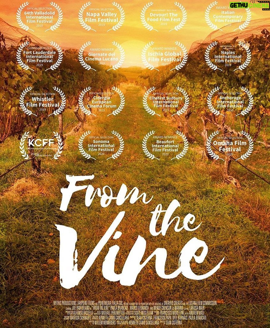 Paula Brancati Instagram - It’s been special to screen @fromthevinemovie at fests and hear how audiences are reminded of their own family’s roots when they watch it. Next up, @sonomafilmfest! 🍷🍷🍷