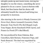 Paula Brancati Instagram - Pretty thrilled to be releasing @fromthevinemovie to US audiences this fall thanks to @goldwynfilms — so happy that we get to continue to share the work of this incredible crew & cast lead by @realjoeypants & @wendycrewson and bring a little Italian magic to our friends south of the border 🥳🍷 Repost @oazinc ❤️ ・・・ More exciting news about the film “From The Vine” 🍇 produced by and starring OAZ’s @pbrancs , as well as @wendycrewson , the film has been picked up by Samuel Goldwyn for a digital release this fall 🎉