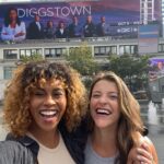 Paula Brancati Instagram - Seeing your bestie on a billboard is nothing short of thrilling! It was a delight to get to join @therealvinessaantoine and the wonderful @diggstowncbc team for their season finale airing tonight at 9pm on @cbcgem. Spoiler, I wear a blazer for the first time in my 30s
