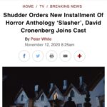 Paula Brancati Instagram - Getting to come back to @slasherseries for a fourth season with so many friends and folks I admire is an absolute bloody delight! Tnx to the brilliant team that is lead by our showrunner @iancarpenter99 & director @_adammacdonald and created by @amartinon — Can’t wait for y’all to see it on @Shudder 🖤🔪