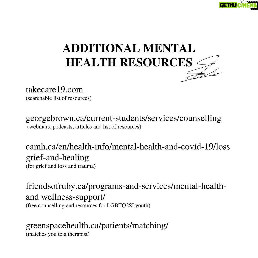 Paula Brancati Instagram - Ontario friends, @launchpadtoronto has compiled some incredible resources for anyone in need right now. Stay safe 💛 Repost from @launchpadtoronto • Recognizing the mental and emotional strain many folks in our community are feeling, the Launchpad Wellness Team has put together a list of FREE COVID19 & Mental Health Resources. Swipe for more ▶️ ▶️ ▶️ ___ Link in bio to register for our FREE Spring wellness workshops. __ Huge thank you to the Launchpad Wellness team for all the work you do 🖤 @abrmakeup @meghanyuriyoung . #mentalhealthmondays #mentalhealthmatters