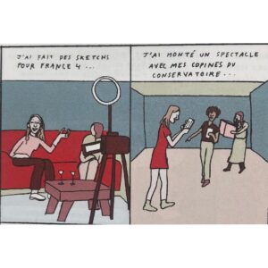 Pauline Clément Instagram - 🎨 @toporevue c’est un magazine tout en Bd, pour les moins de 20 ans, 🎨 Voici un mini extrait de quelques bulles en bazar ou j’ai raconter ma vie 😘🧚🏻