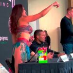 Pearl Gonzalez Instagram - Press conference sure was sweet! 🍬🤪 ✌🏼days!! @gamebredboxingpromotions 🥊📺