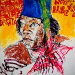 Pedro Alonso Instagram - “Spirit means breath and nothing else” # #tintachina sobre #papelorgánico #acrílico y #oilstick #tajtarikbay @whoisprakasaka