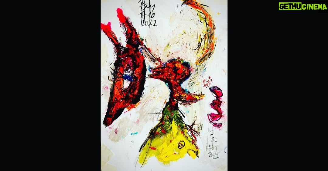 Pedro Alonso Instagram - Paris. More studies for Berlin (pencil, Indian ink and oil stick on paper). 🌋🗼🦦🪲 #veoveo París. 🪲🦋🦖🪰🐛🐍🐌🦂🦉Más estudios para Berlín (lápiz, tinta china y oil stick sobre papel). 🌋🗼🦦🪲 #veoveo