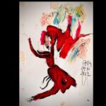 Pedro Alonso Instagram - Más studios pararisinos para el bicho #berlín #studios (tinta china y oil stick) El texto escrito en la última pinturilla, dice así: “1. Una criatura espiritual no es mucho ni poco espiritual. No es ni mucho ni poco moral. Es más bien un géiser. Y un espejo. Uno debe andarse con ojo para mirarse en él. En ella. En ello. En sí. 2. Si alguien encuentra una buena historia, que le dé uso. Que la robe en el acto. Pero a cambio ha de hacerla suya. 3. La criatura espiritual, si se hace carne, tiene unas uñas que al acariciar, pueden acabar contigo. Lo aclaro por lo de mirarte en su espejo. Si no estás preparado para semejantes dones, en una mala tarde puedes desgarrar a quien pretendiste amar. 4. Pero ese peligro, ese sendero, en su camino de ida y vuelta, es un lugar de citas para criaturas de esas que merecen una buena historia. La vida tiene esa clase de lugares sin respuesta que no piden otra cosa que atreverse a ser. Y asumir las consecuencias. Espacio para seres entre los dos mundos que decidieron elegir esa suerte”.