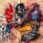 Pedro Alonso Instagram - Selfie in my beloved Morocco and quantum self-portrait (tinta china, lava negra y pigmento sobre papel de algodón empapado en té). 🎥🔥🌺