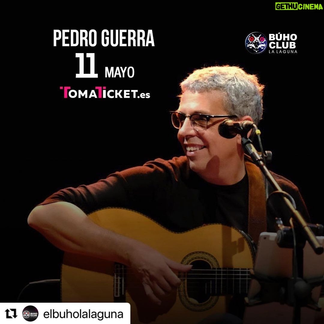 Pedro Guerra Instagram - #Repost @elbuholalaguna with @use.repost ・・・ Pedro Guerra estará en El Búho La Laguna ofreciendo cuatro conciertos de su gira “ Pídeme en salas” un lujo poder ver al cantautor canario en formato íntimo con aforo reducido !! Sólo quedan entradas para el jueves 11 de mayo - 20.00H en www.tomaticket.es o reservando en el 686479388 ( WhatsApp ) @pedro_guerra @tomaticket.es @elbuholalaguna