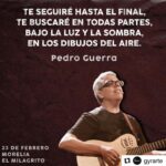 Pedro Guerra Instagram - #Repost @gyrarte with @use.repost ・・・ No te puedes perder el regreso de @pedro_guerra a #Morelia el próximo 23 de Febrero en #ElMilagrito, boletos ya a la venta vía WhatsApp al 4438438164 ¡NO FALTES! #GyrarteArteEnMovimiento