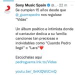 Pedro Guerra Instagram - 15 Años de Vidas ❤️