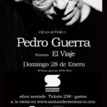 Pedro Guerra Instagram - Este Domingo 28 de Enero nos vemos a las 18:30 SANTANDER en el Espacio Santander dentro del ciclo AUTORES. PEDRO GUERRA 2024 Entradas en www.pedroguerra.com (link en Bio) y www.santanderescenario.com