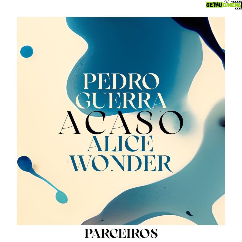 Pedro Guerra Instagram - Esta es la portada de ACASO, primer adelanto de PARCEIROS. Una letra mía a la que @its_alicewonder ha puesto música. La hemos cantado juntos, porque de eso trata PARCEIROS. En las stories les dejo el link de pre-save. El 20 de Octubre la podréis escuchar. No se puede estar más emocionado. @altafonte_spain @pablocebrian