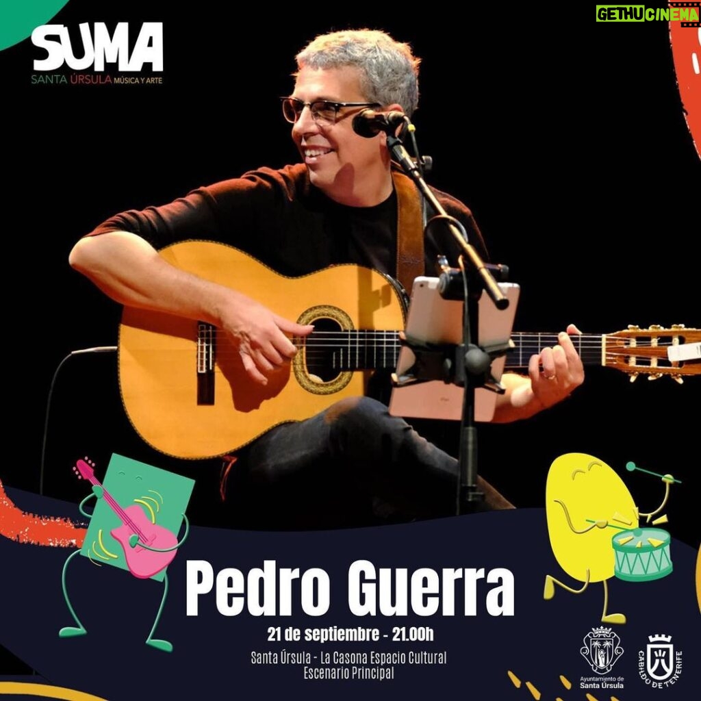Pedro Guerra Instagram - Mañana 21 de Septiembre La Gira El Viaje con Banda llega a Santa Úrsula. 21:00h. Entrada Libre. Festival SUMA @suma_festival Ahí nos vemos