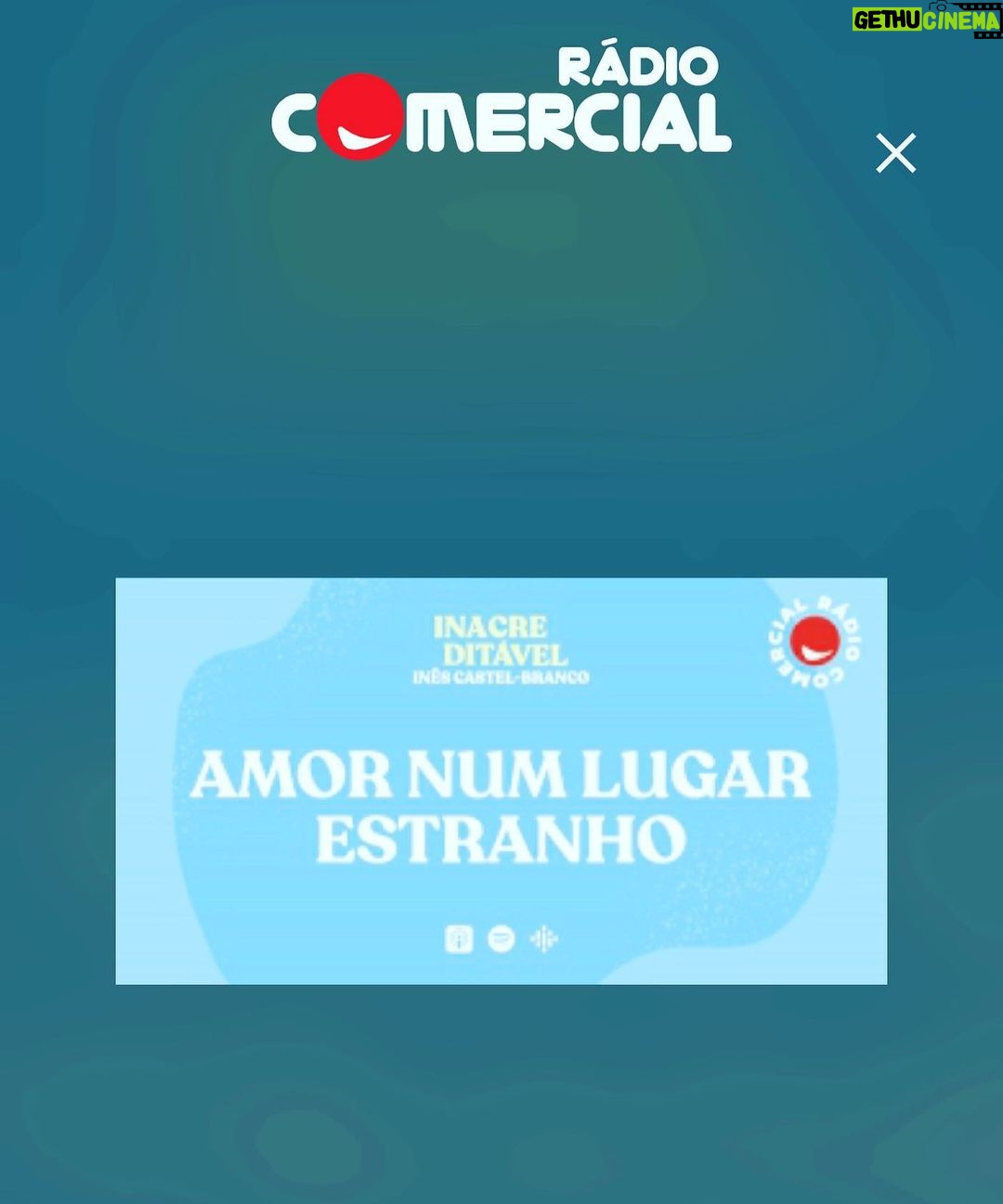 Pedro Ribeiro Instagram - Obrigado @inescastelbranco por contares estas histórias tão bonitas, e teres escolhido a Comercial para as embrulhar em som. Ouçam o novo episódio do podcast Inacreditável, e confirmem que, no fundo, tudo o que toda a gente quer é gostar e ser gostado. E ser simples esse gostar, ser tudo o que importa. (Podcast disponível no site e app da Rádio e em todas as plataformas de podcast)