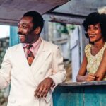 Pelé Instagram - Vinte oito anos depois de ter iniciado a mais icônica carreira da história do futebol, Pelé resolveu driblar como ator, interpretando Pedro Mico. Aqui uma foto histórica dos bastidores da gravação do filme, que estreou no cinema com Pelé como protagonista, de costeletas e um bigode de respeito. São cenas felizes, que não podemos esquecer. . Twenty-eight years after starting the most iconic career in football history, Pelé decided to “dribble” as an actor, playing Pedro Mico. Here's a historic backstage photo from the filming of the film, which debuted at the cinema with Pelé as the protagonist, with sideburns and a respectable mustache. They are happy scenes, which we cannot forget.