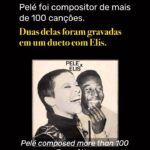 Pelé Instagram - Hoje seria o aniversário de Elis Regina. A Pelé Foundation preparou uma homenagem a esta lenda da cultura brasileira. Aproveitamos a data para lembrar de uma “tabelinha” que ela fez com o Rei Pelé, que era apaixonado por música, e dividir um pouco desse amor com vocês. . Today would be Elis Regina’s birthday. The Pelé Foundation has prepared a tribute to this legend of Brazilian culture. We took advantage of the date to remember a duet she made with King Pelé, who was passionate about music, and share a little of that love with you.