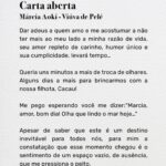 Pelé Instagram - Após um mês da partida do Rei, faremos a primeira postagem como ele gostaria: dizendo “muito obrigado”. Márcia Aoki, viúva de Pelé, escreveu uma carta para todos nós. . One month after the Rei's passing, we are publishing for the first time the way he would want: saying “muito obrigado”. Márcia Aoki, Pelé’s widow, wrote this letter to all of us.