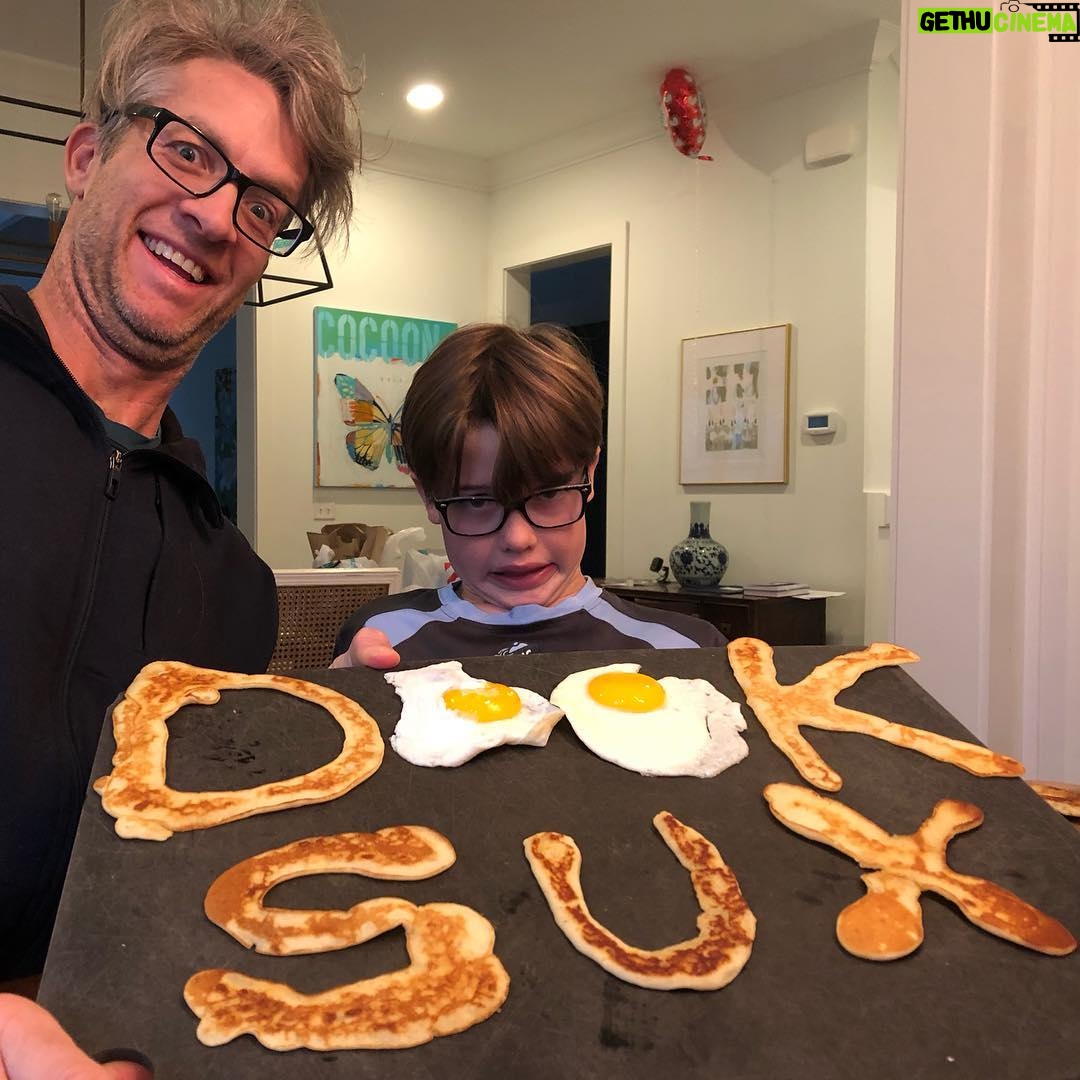 Penn Holderness - 1.2K Likes - He asked for pancakes and eggs this morning. This is how we of Game Day. dukevsunc #beatdook #doublechinstagram #ZionWilliamCHIN