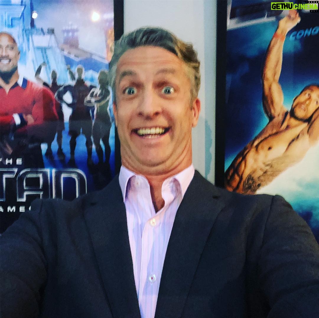 Penn Holderness Instagram - Today’s meeting- the company that makes Titan Games and my sons favorite, American CHINja warrior. #doublechinstagram