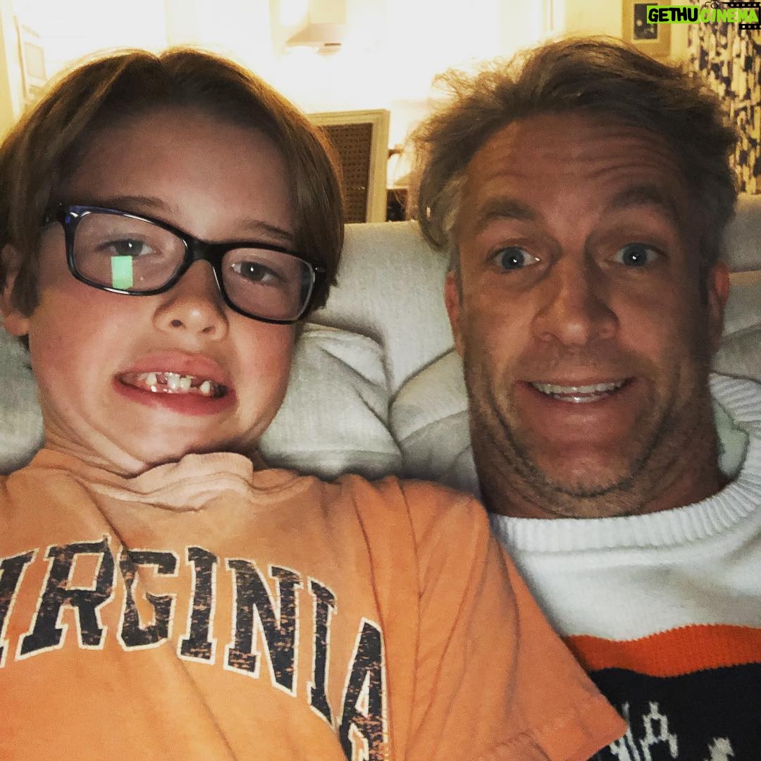 Penn Holderness - 0.9K Likes - UPDATE : didn’t eat the bisque. Didn’t want to end up in the emerCHINcy room. Now eating pizza and rooting on VirCHINia!!! #doublechinstagram #wifeoutoftown