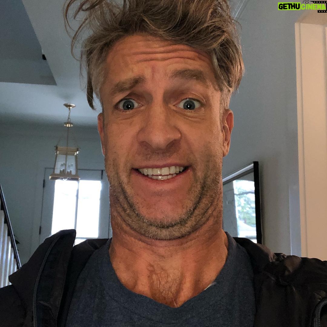 Penn Holderness - 1K Likes - Wife is out of town, so no shaving, no hair maintenance, and I ate a burrito last night that I think was six days old. #doublechinstagram