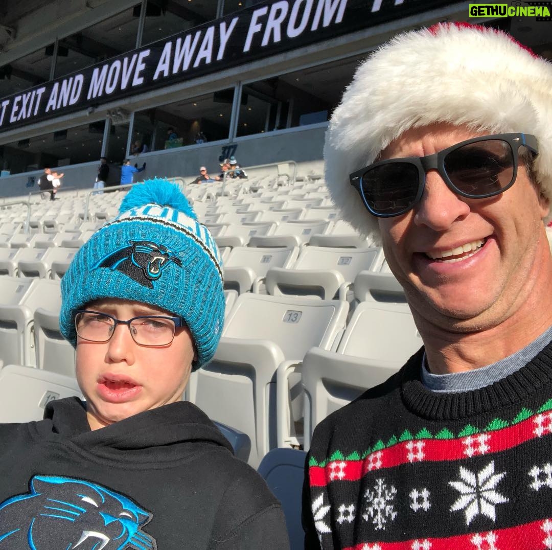 Penn Holderness - 815 Likes - Little guys bday present. An hour early but he wants to watch all the warm ups. Early admiCHIN. #doublechinstagram #pantherselfie