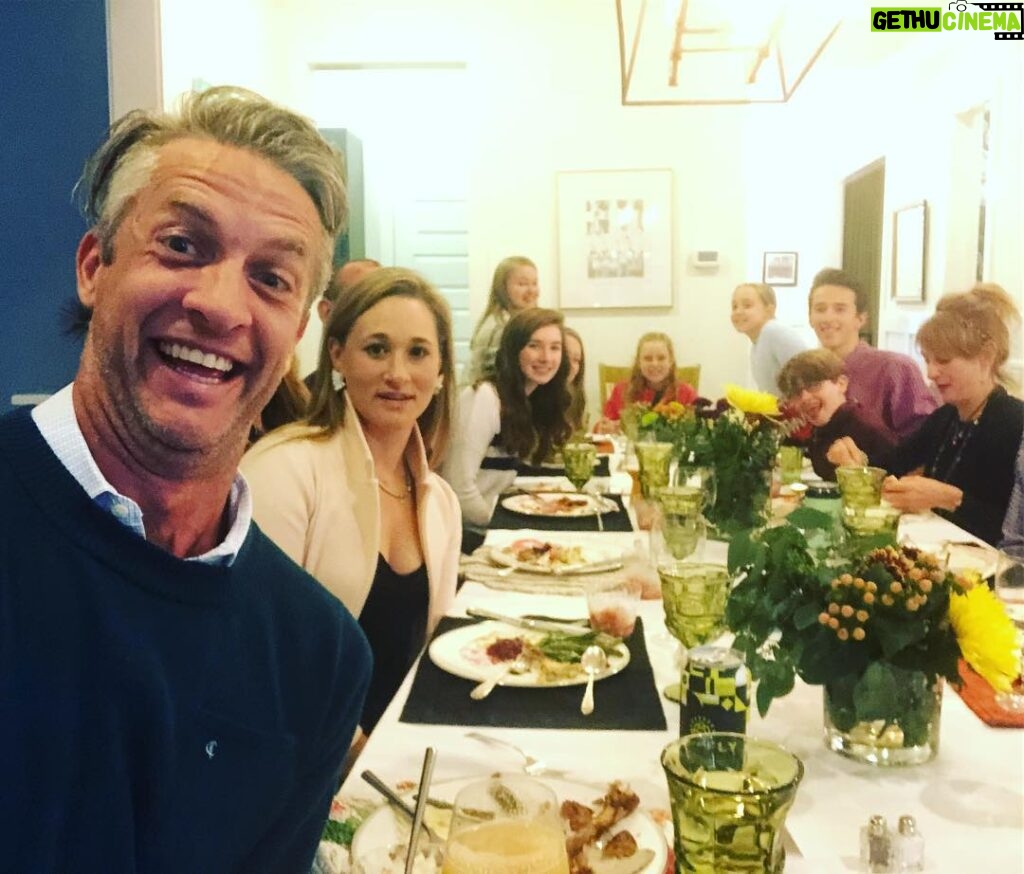 Penn Holderness Instagram - Happy CHINsgiving! Kim made an amazing meal, so of course I accidentally cropped her out. Love you honey. #doublechinstagram