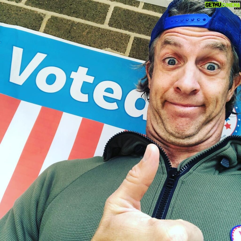 Penn Holderness Instagram - VOTE EVERYONE! Don’t take your CHINdependence for granted! Also it gives you the right to complain afterward. #doublechinstagram #CHINdependence
