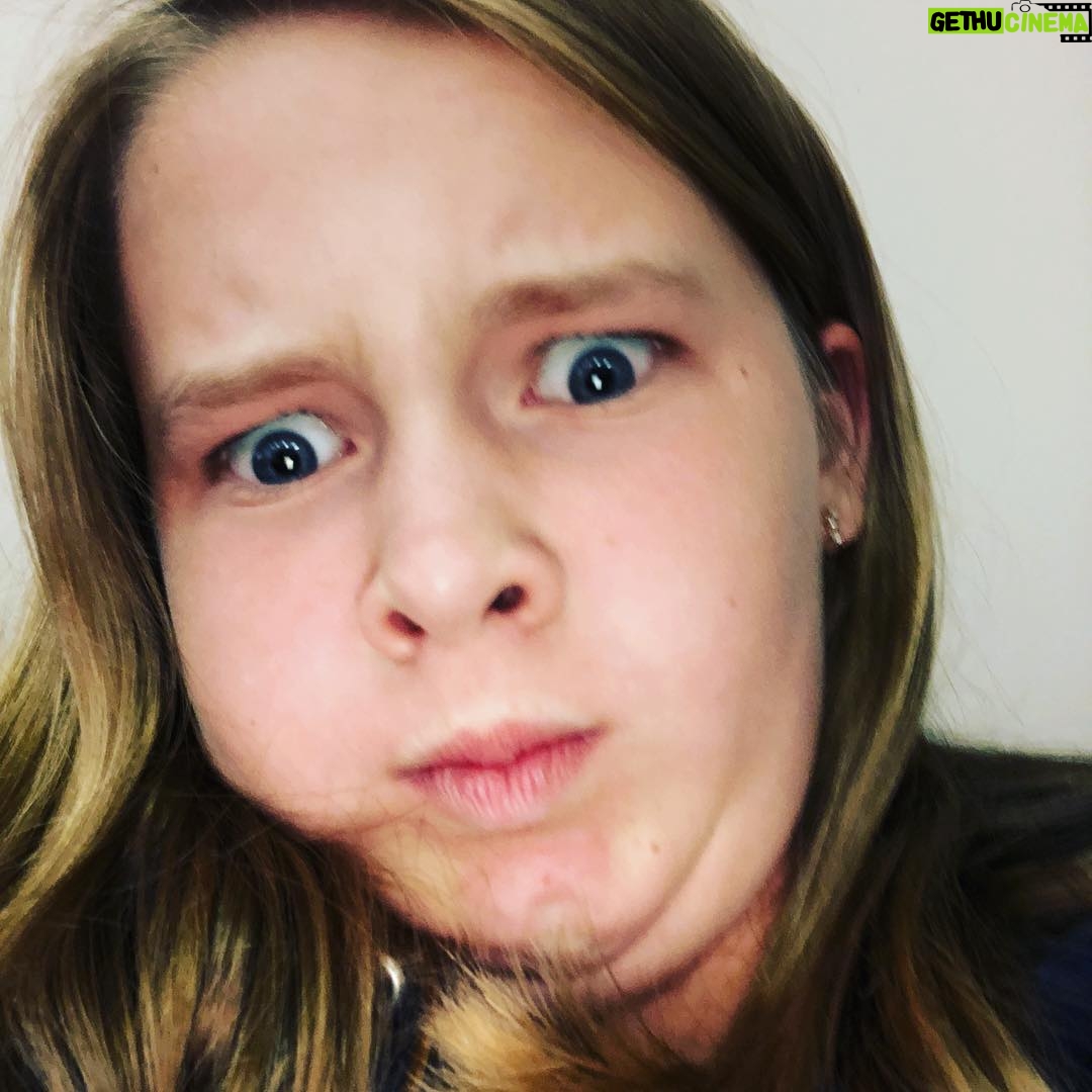 Penn Holderness Instagram - I’ve been rehearsing all week and have barely seen my daughter. She snuck in while I was sleeping this morning and put this on my phone. She was trying not to look pretty. She failed. She is now constantly pretty, dang it. #doublechinstagram