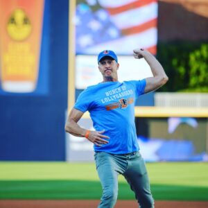 Penn Holderness Instagram - I'm not great at pitCHINg but this was an incredible honor. I've been a @durhambulls fan since I was 3. I swell with pride every time I see that park, and the area around it, and realize how much my hometown has grown. Also I threw this into the dirt and like 3 feet outside.