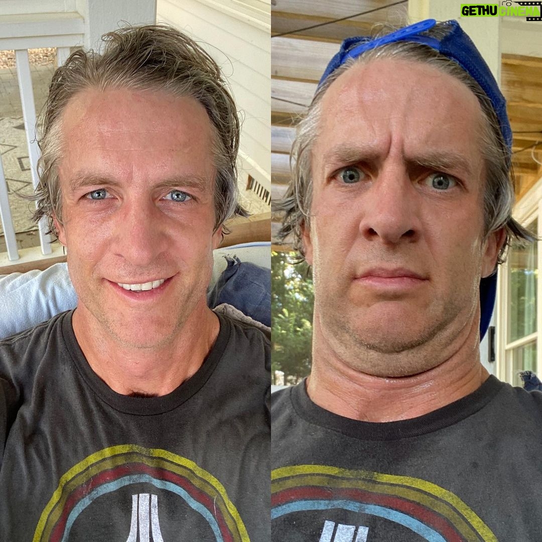 Penn Holderness - 1.2K Likes - Total exhausCHIN Just did a garage workout. This is how I thought I’d feel vs how I actually feel. #socialCHINstancing