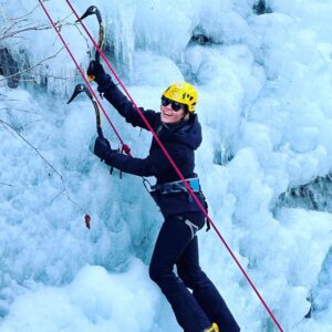 Penn Holderness Instagram - Ice climbing in CHINmonix! 130 foot ascenCHIN. So proud of my wife and children! Swipe right for all the actCHIN