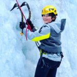 Penn Holderness Instagram - Ice climbing in CHINmonix! 130 foot ascenCHIN. So proud of my wife and children! Swipe right for all the actCHIN Chamonix Mont-Blanc