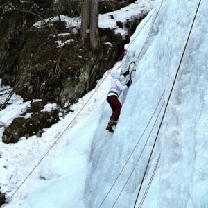 Penn Holderness Instagram - Ice climbing in CHINmonix! 130 foot ascenCHIN. So proud of my wife and children! Swipe right for all the actCHIN