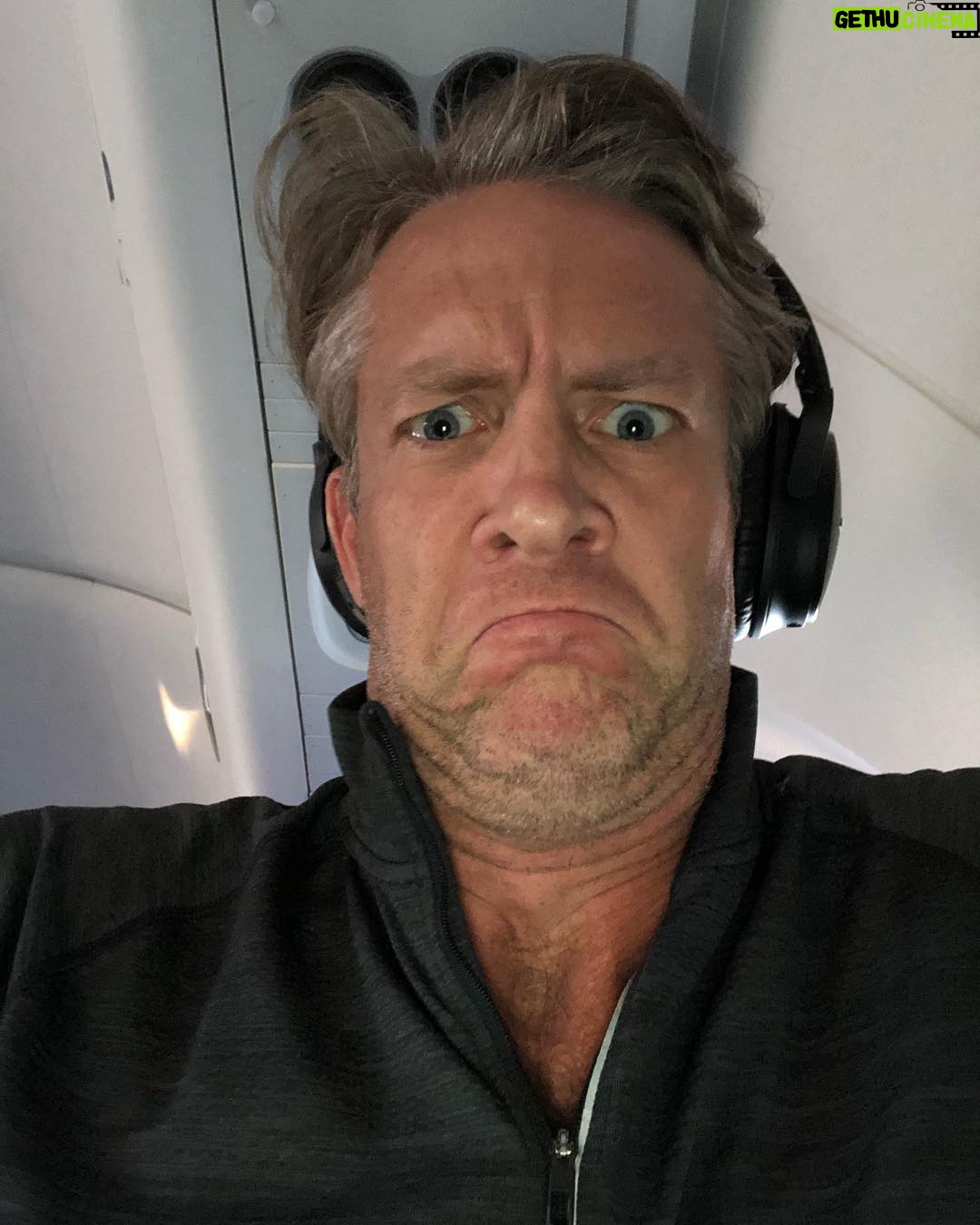 Penn Holderness - 1K Likes - That is the face of a man who was just told that after sitting on a runway for 2 and a half hours, we have to go back to the gate because “it’s too busy out here”. I don’t even have any chin puns. That’s how mad I am. Don’t ever fly on a plane with me and Kim. Run the other way. We are jinxes.