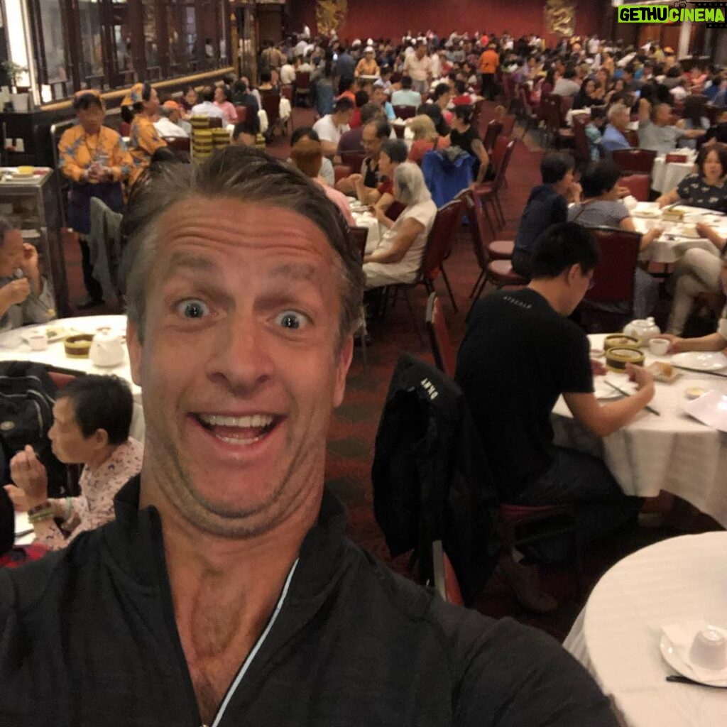 Penn Holderness Instagram - CHINese food! Our favorite place on the planet. Jing Fong. In crowded Chinatown. But somehow the size of a football field #doublechinstagram Jing Fong Restaurant