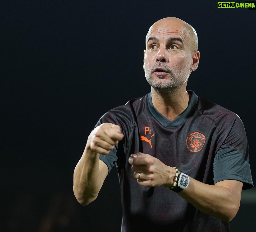Pep Guardiola Instagram - 🔜 @fluminensefc #clubwc #mancity 📷 @tomflathers_mcfc