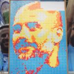 Pep Guardiola Instagram - A new way of looking at @pepteam! 🖼️ Happy Birthday, boss! 🩵 🎨 @ajay_v_john