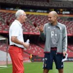 Pep Guardiola Instagram - It was an honor to share good moments at @fcbayern. Rest in peace, @franzbeckenbauer
