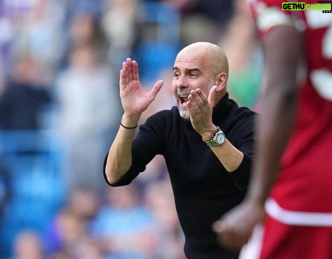 Pep Guardiola Instagram - #premierleague (6) @mancity 2-0 @officialnffc #mcinfo #mancity